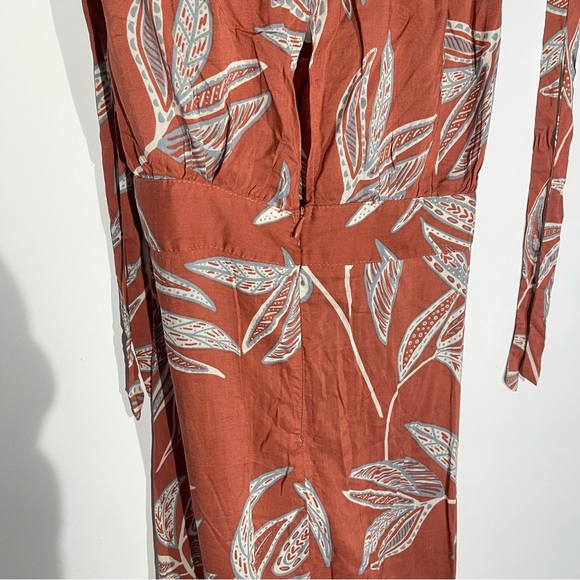 Vici In Full Force Off The Shoulder Maxi Dress With Slit Tropical Print Size M - Picture 7 of 8